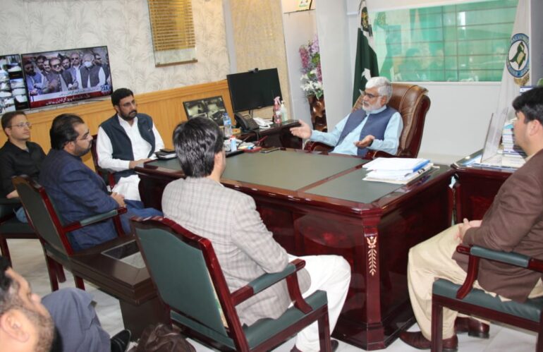 visiting guests from Chief Minister Delivery Unity (CMDU) Government of Balochistan